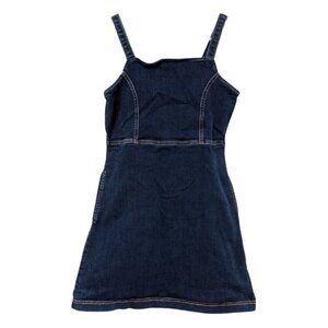 Abercrombie Kids Girl's Denim Jumper Dress, Size 15/16, Blue